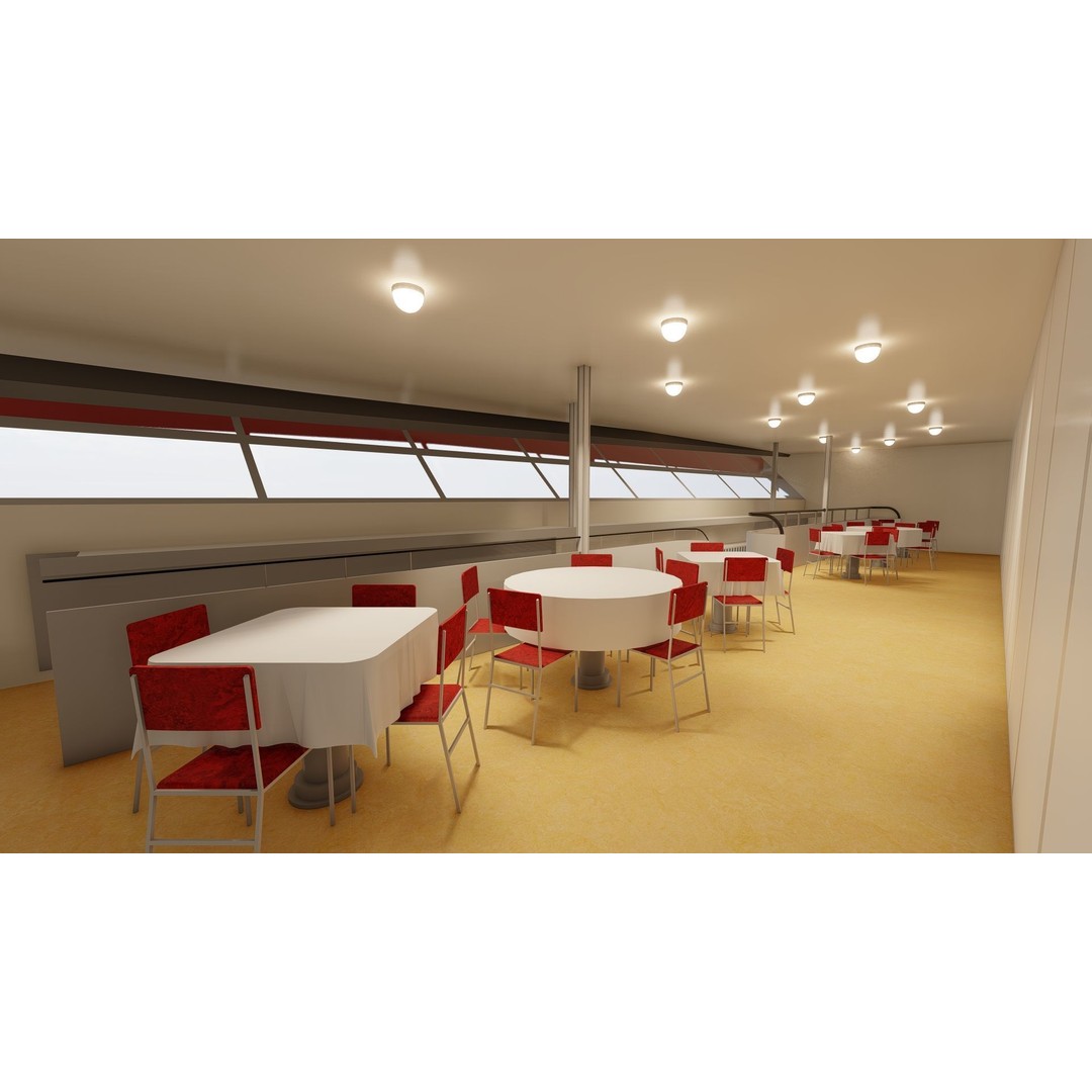 Hindenburg Zeppelin 3D Model – Realistic Airship with Interior, FBX - View 19
