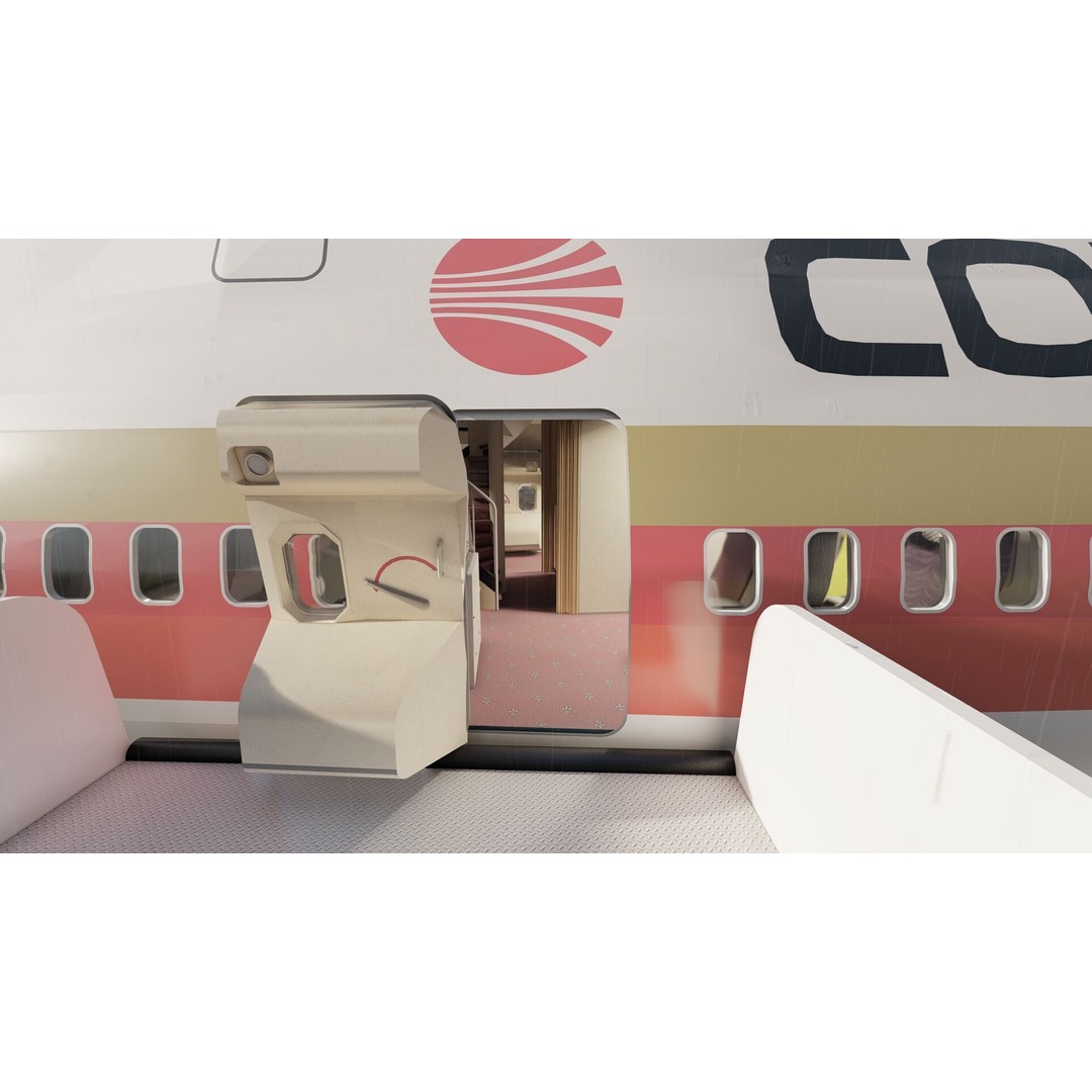 Boeing 747-100 & DC-10-10 3D Model – Textured Aircraft, SketchUp & FBX - View 18
