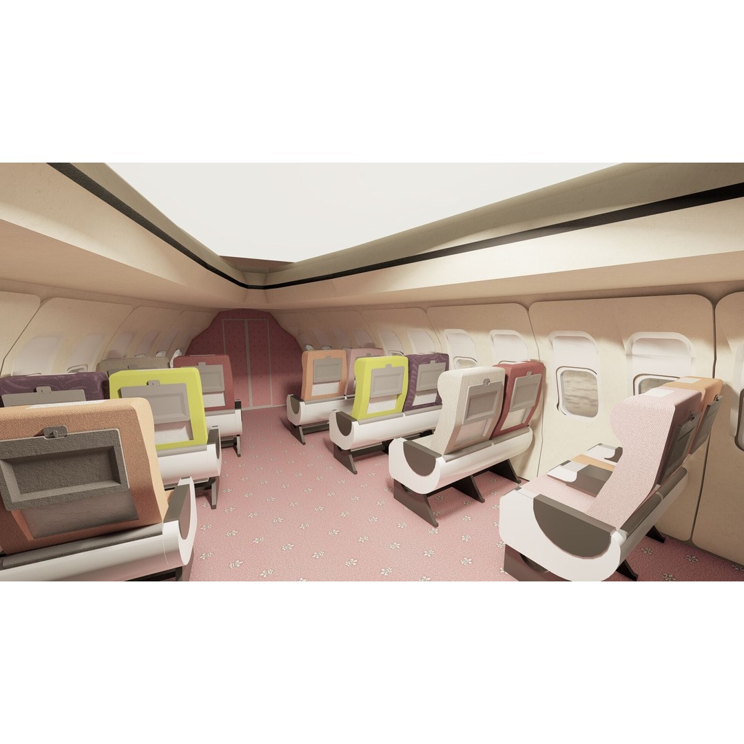 Boeing 747-100 & DC-10-10 3D Model – Textured Aircraft, SketchUp & FBX - View 22