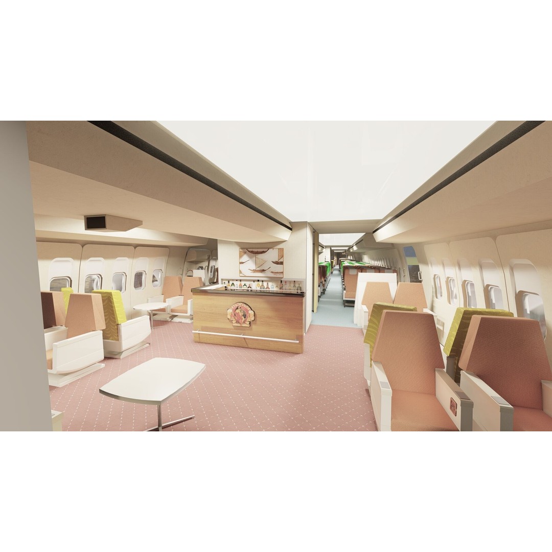 Boeing 747-100 & DC-10-10 3D Model – Textured Aircraft, SketchUp & FBX - View 23