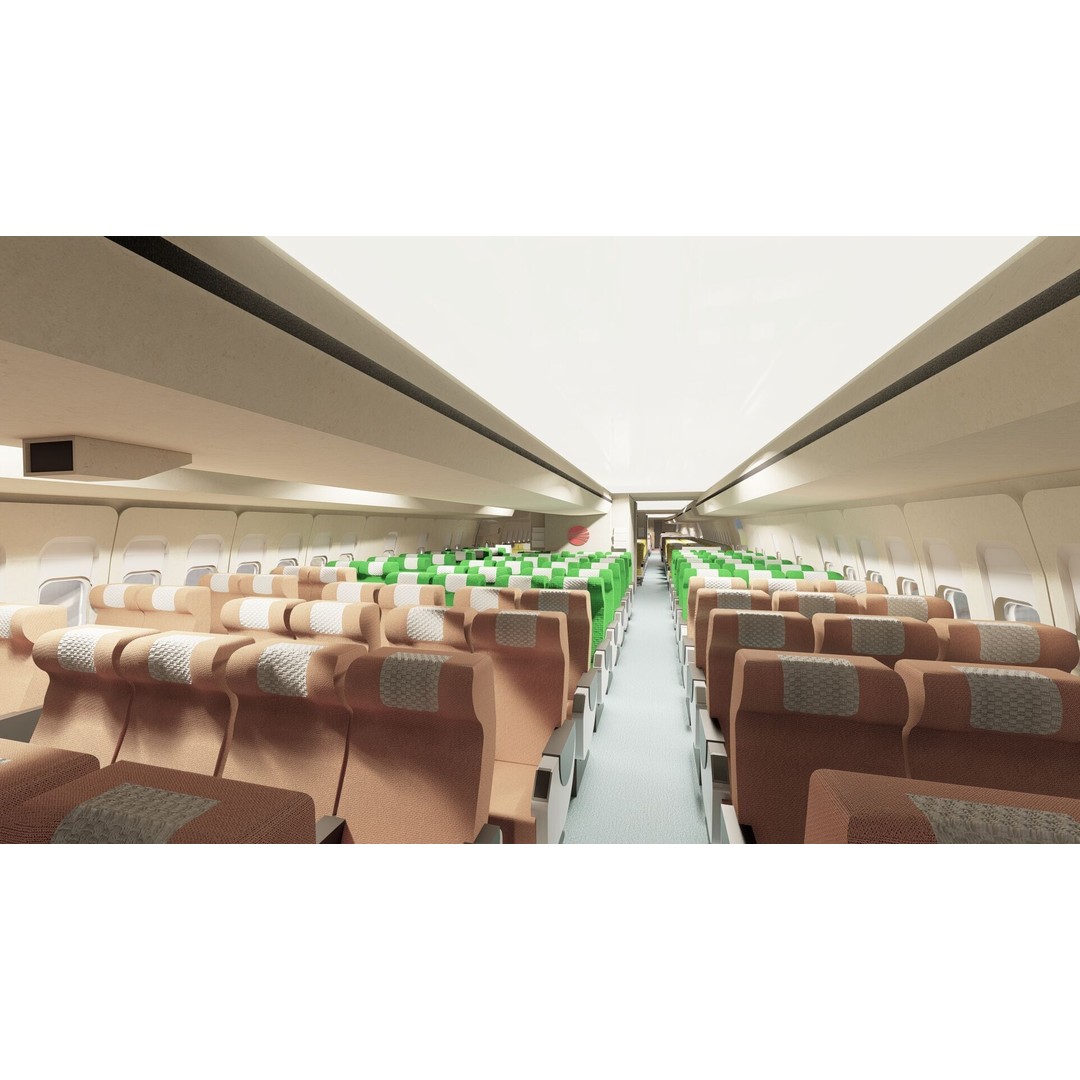 Boeing 747-100 & DC-10-10 3D Model – Textured Aircraft, SketchUp & FBX - View 25