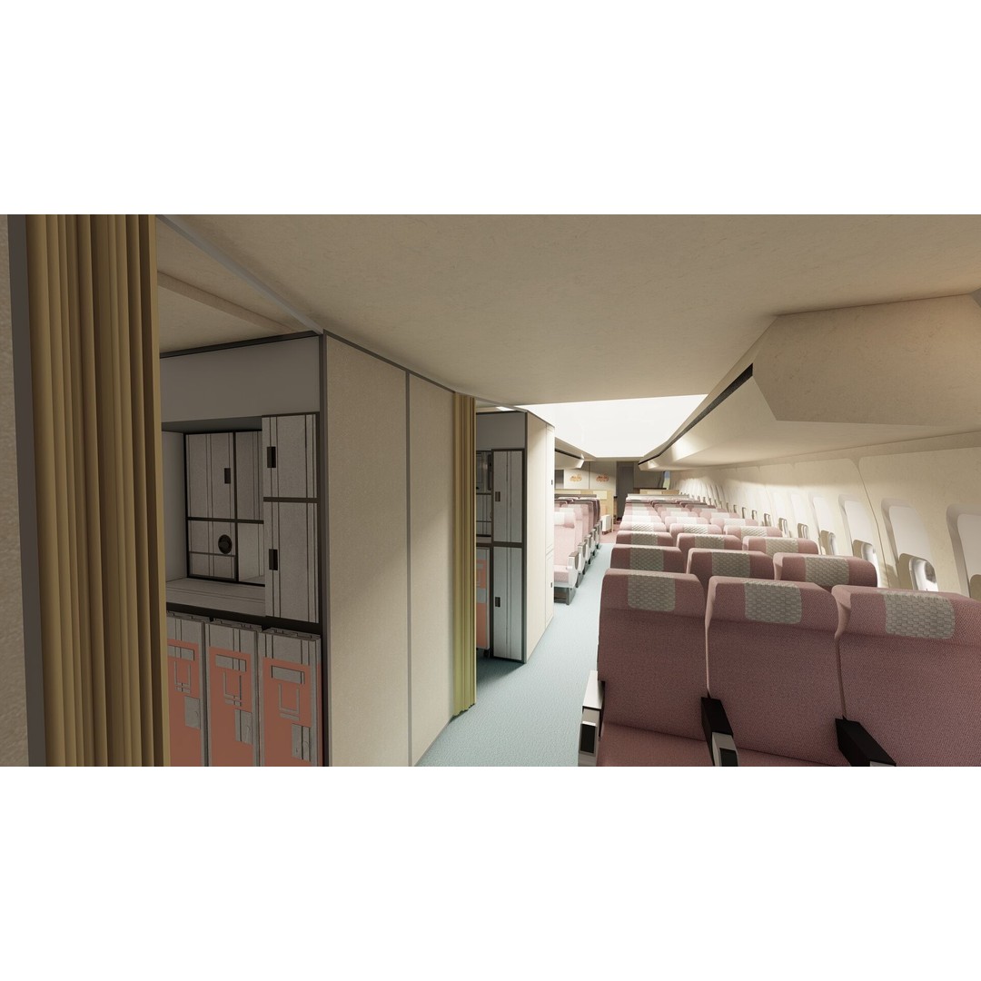 Boeing 747-100 & DC-10-10 3D Model – Textured Aircraft, SketchUp & FBX - View 27