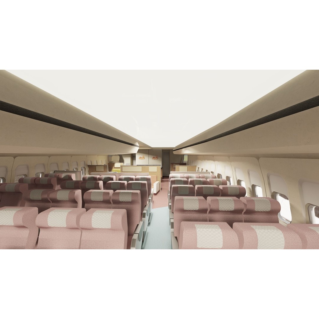 Boeing 747-100 & DC-10-10 3D Model – Textured Aircraft, SketchUp & FBX - View 28