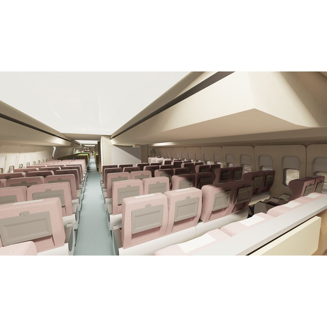 Boeing 747-100 & DC-10-10 3D Model – Textured Aircraft, SketchUp & FBX - View 30