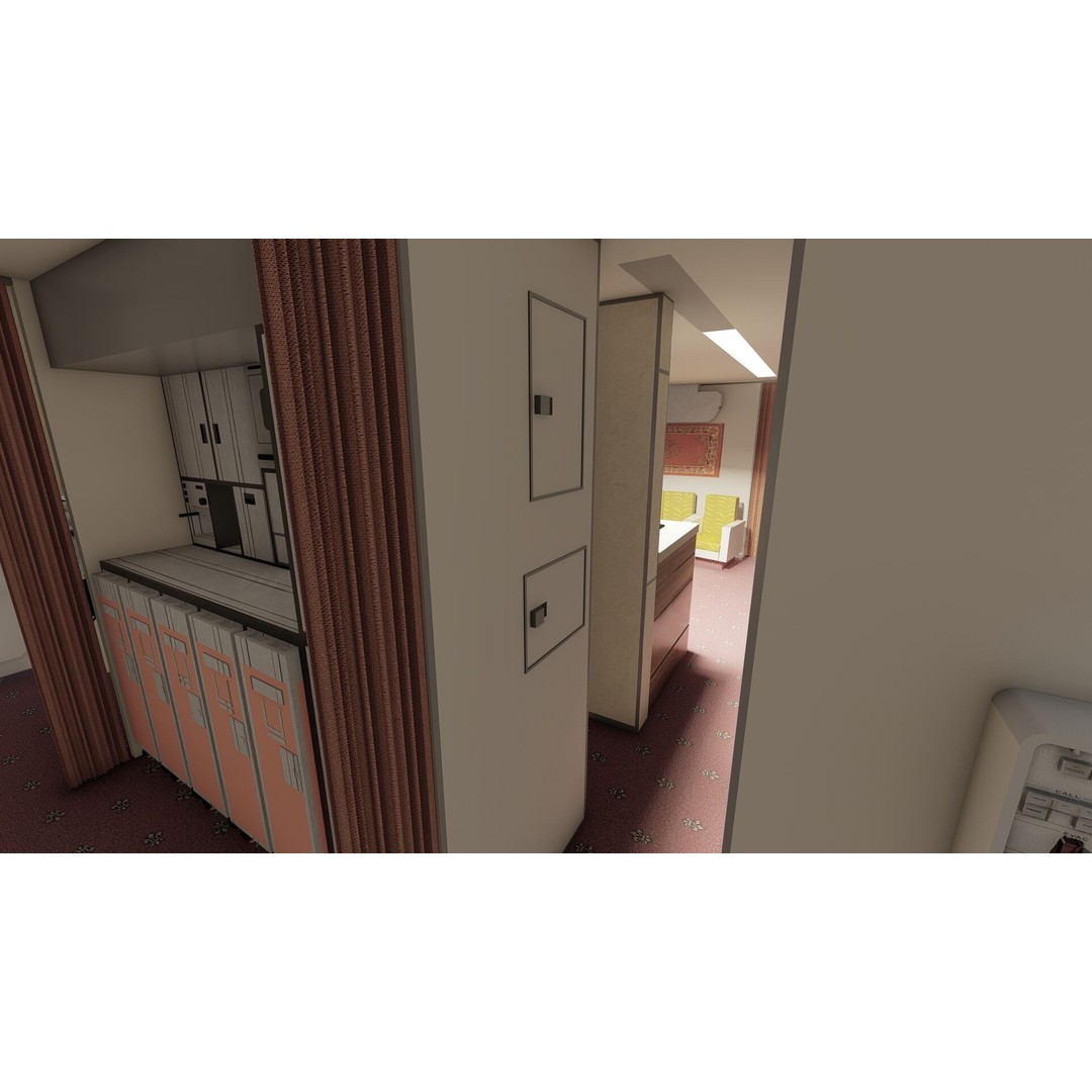 Boeing 747-100 & DC-10-10 3D Model – Textured Aircraft, SketchUp & FBX - View 32