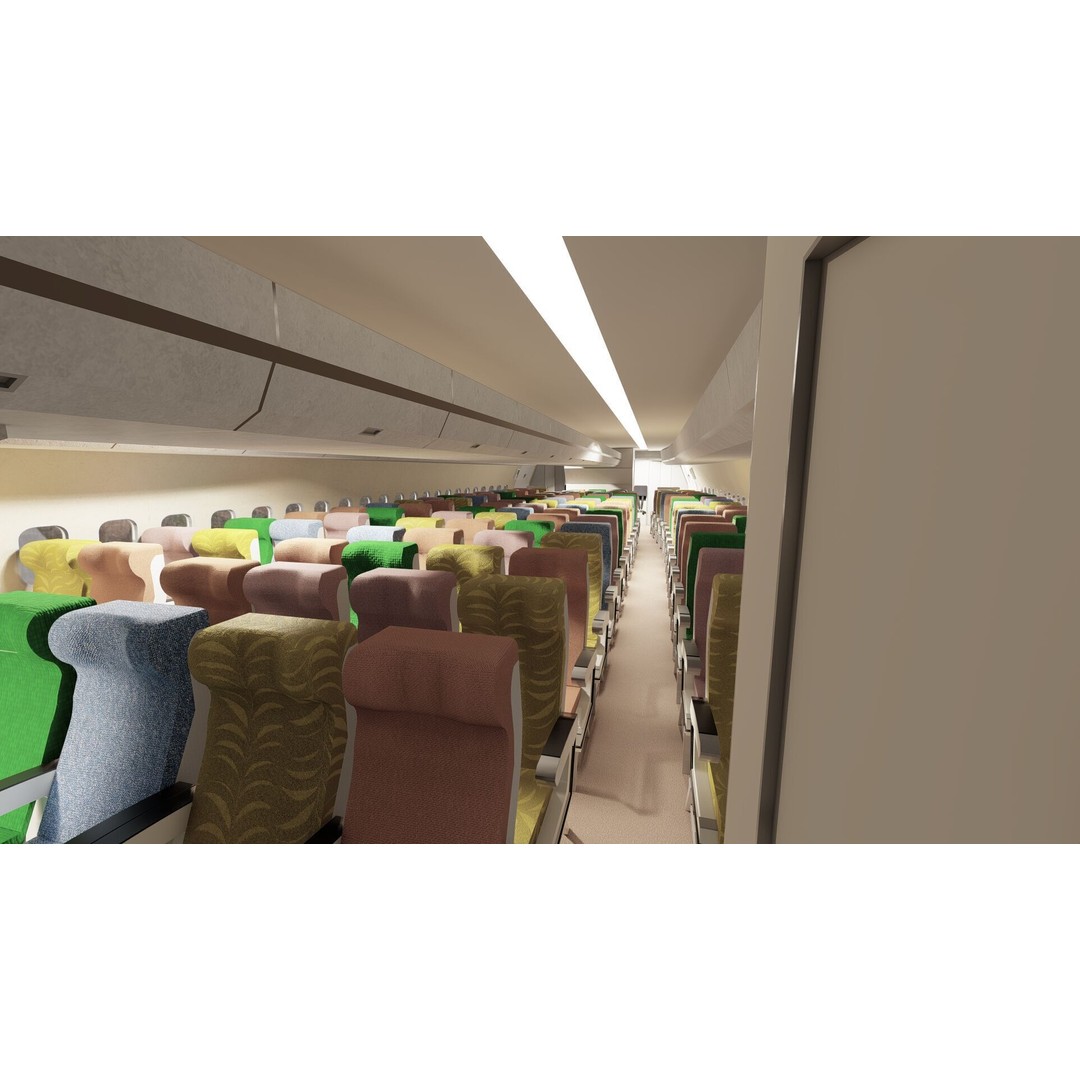 Boeing 747-100 & DC-10-10 3D Model – Textured Aircraft, SketchUp & FBX - View 36