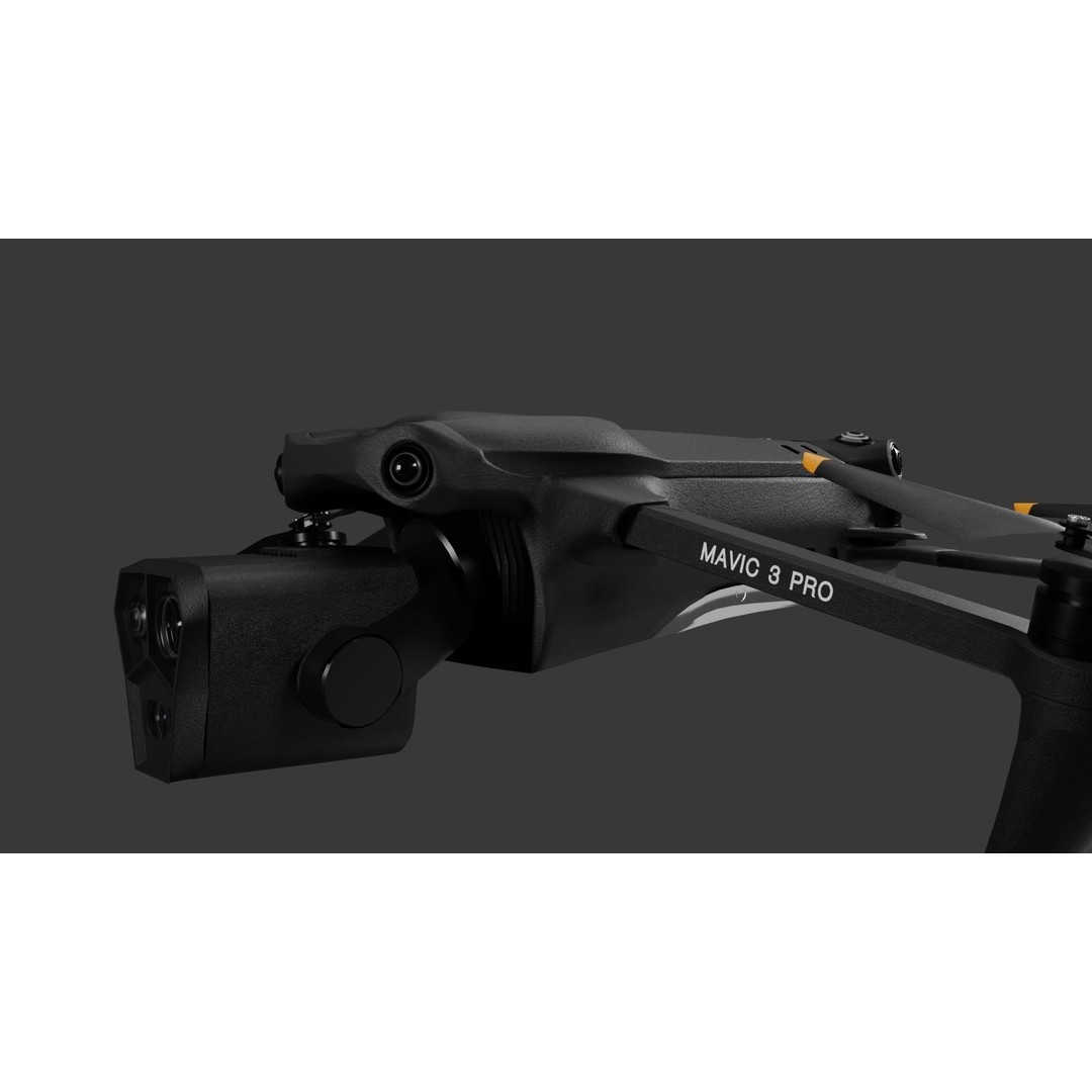 Dji Mavic 3 Pro 3D Model – High Poly Drone Asset, FBX, Blender - View 10