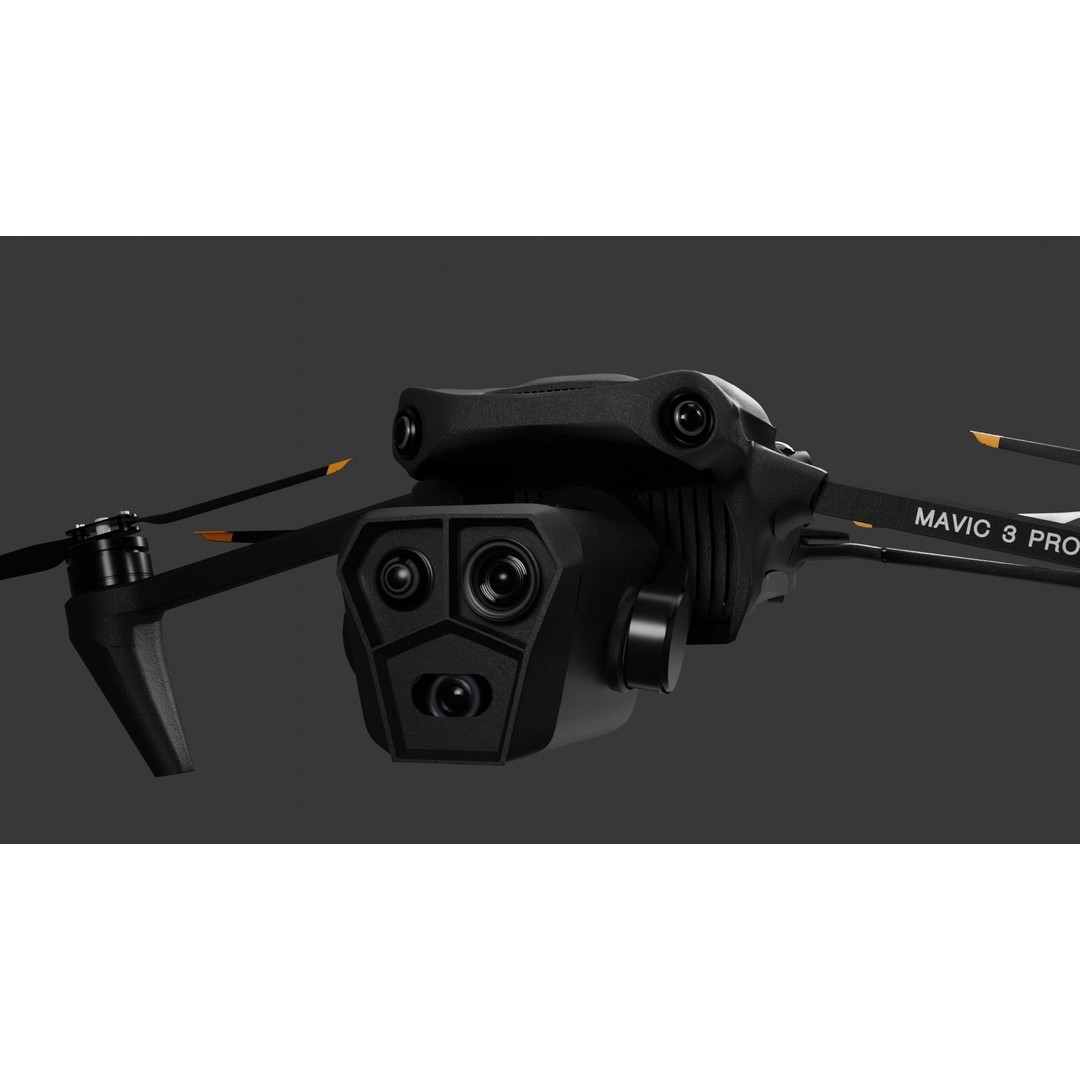 Dji Mavic 3 Pro 3D Model – High Poly Drone Asset, FBX, Blender - View 11