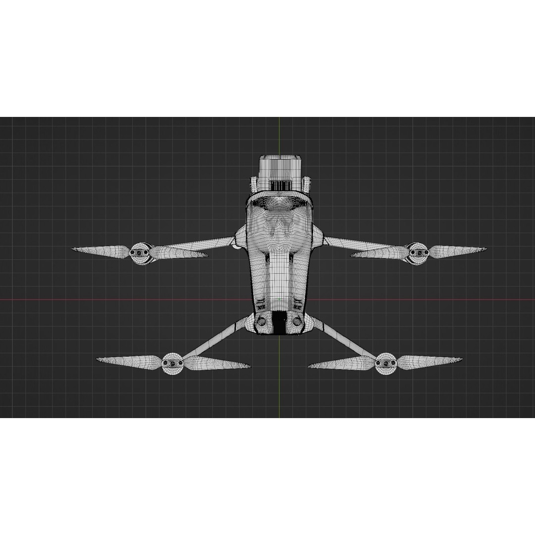 Dji Mavic 3 Pro 3D Model – High Poly Drone Asset, FBX, Blender - View 20