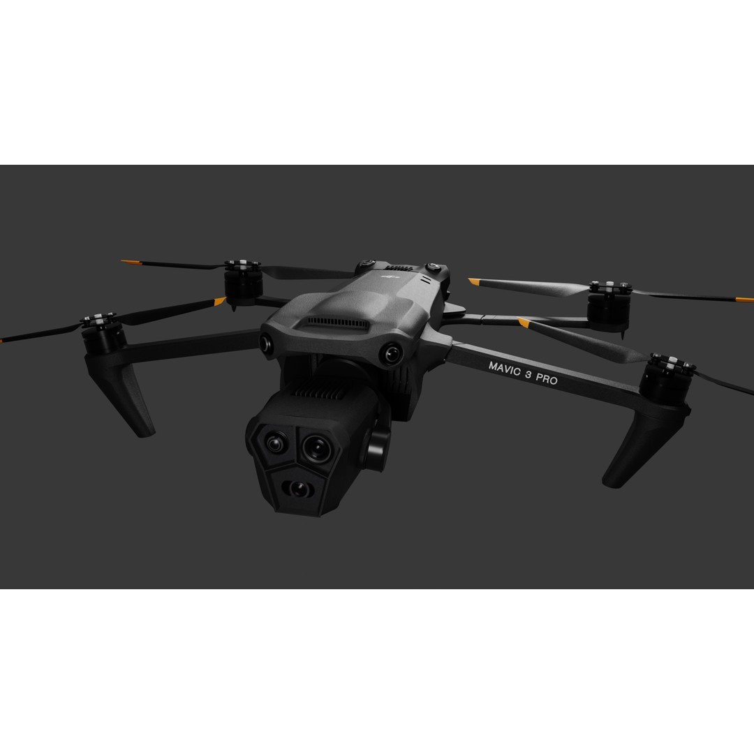 Dji Mavic 3 Pro 3D Model – High Poly Drone Asset, FBX, Blender - View 3