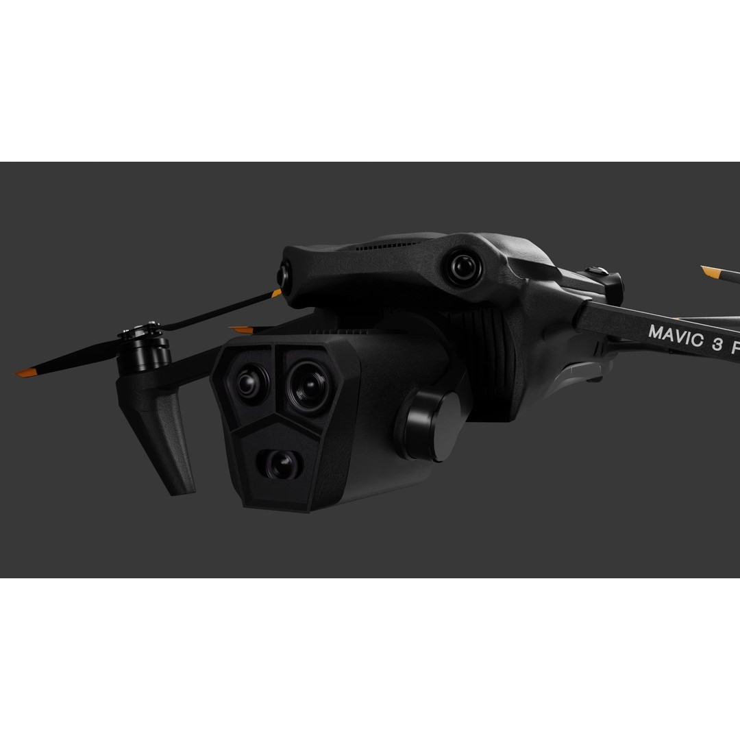 Dji Mavic 3 Pro 3D Model – High Poly Drone Asset, FBX, Blender - View 4