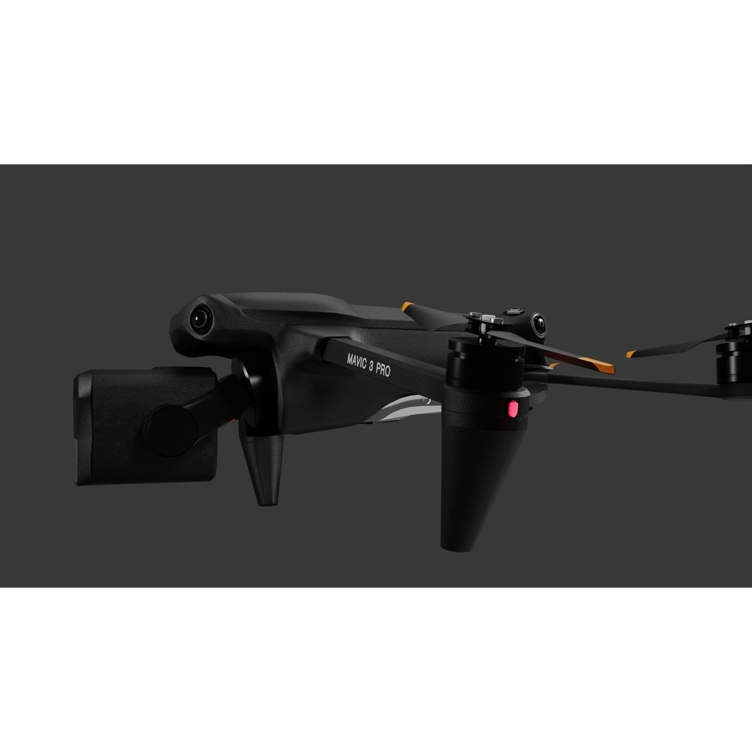 Dji Mavic 3 Pro 3D Model – High Poly Drone Asset, FBX, Blender - View 5