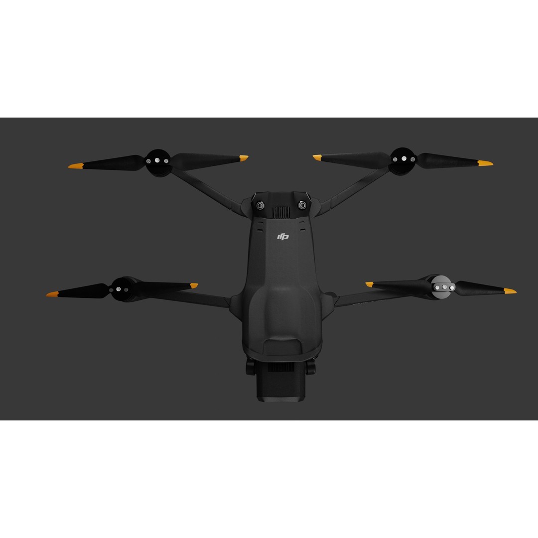 Dji Mavic 3 Pro 3D Model – High Poly Drone Asset, FBX, Blender - View 7
