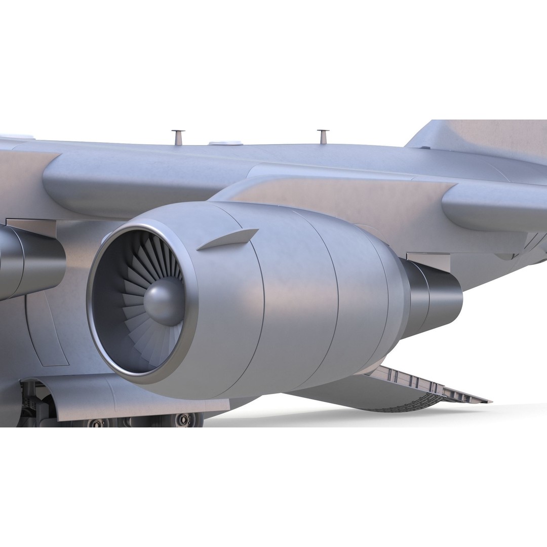 Boeing C-17 Globemaster 3D Model – High Quality Military Aircraft, FBX, OBJ - View 18