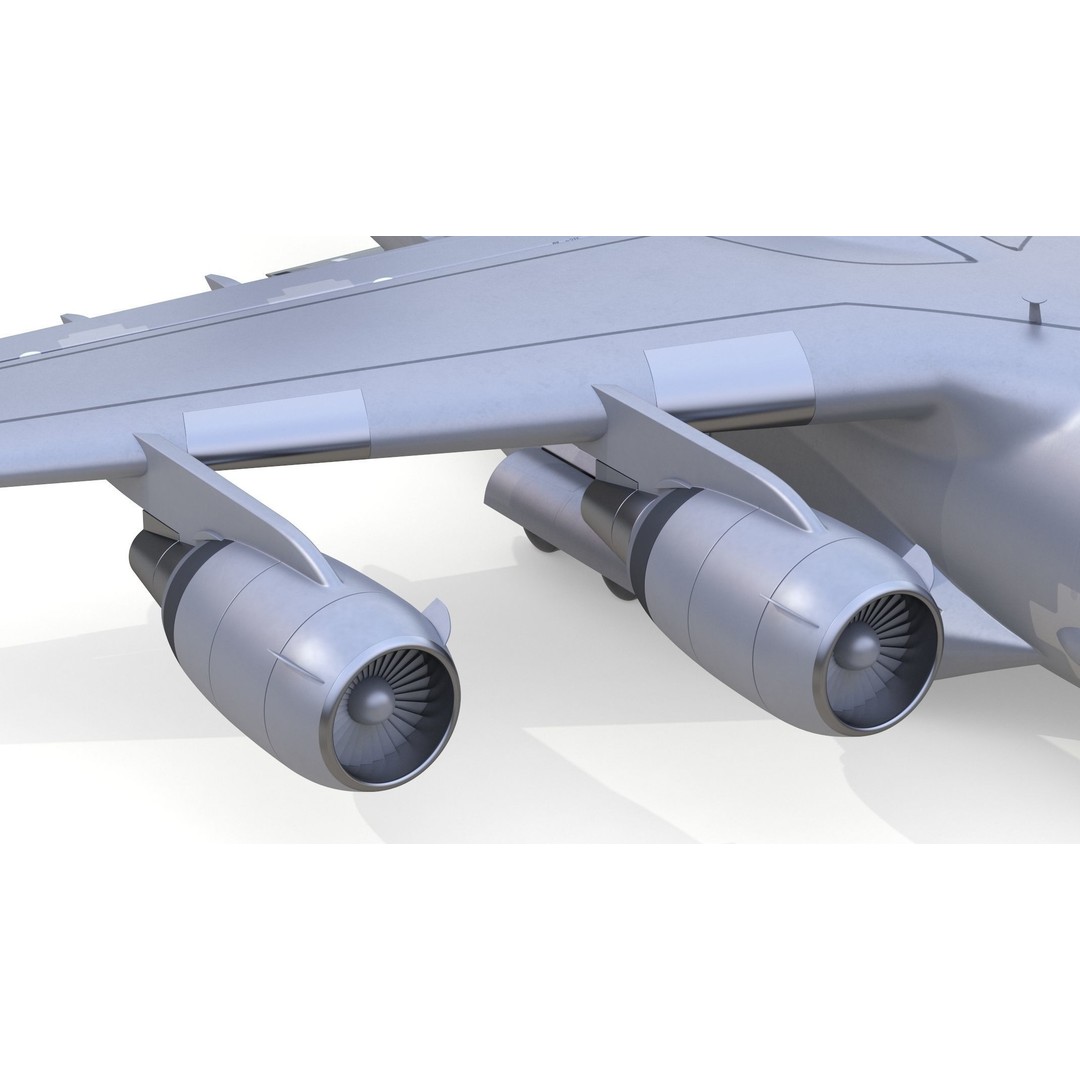 Boeing C-17 Globemaster 3D Model – High Quality Military Aircraft, FBX, OBJ - View 20