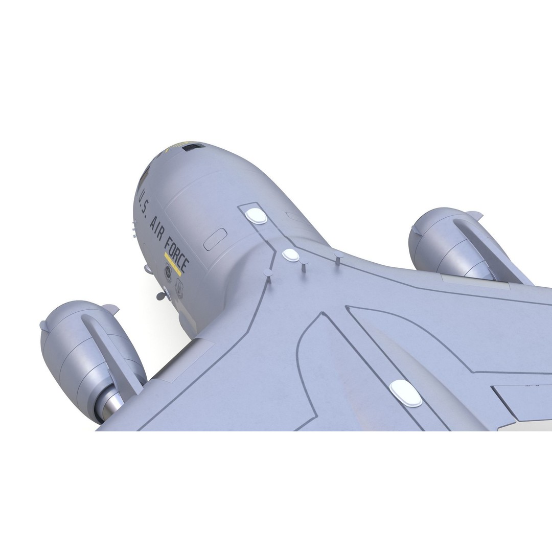 Boeing C-17 Globemaster 3D Model – High Quality Military Aircraft, FBX, OBJ - View 21