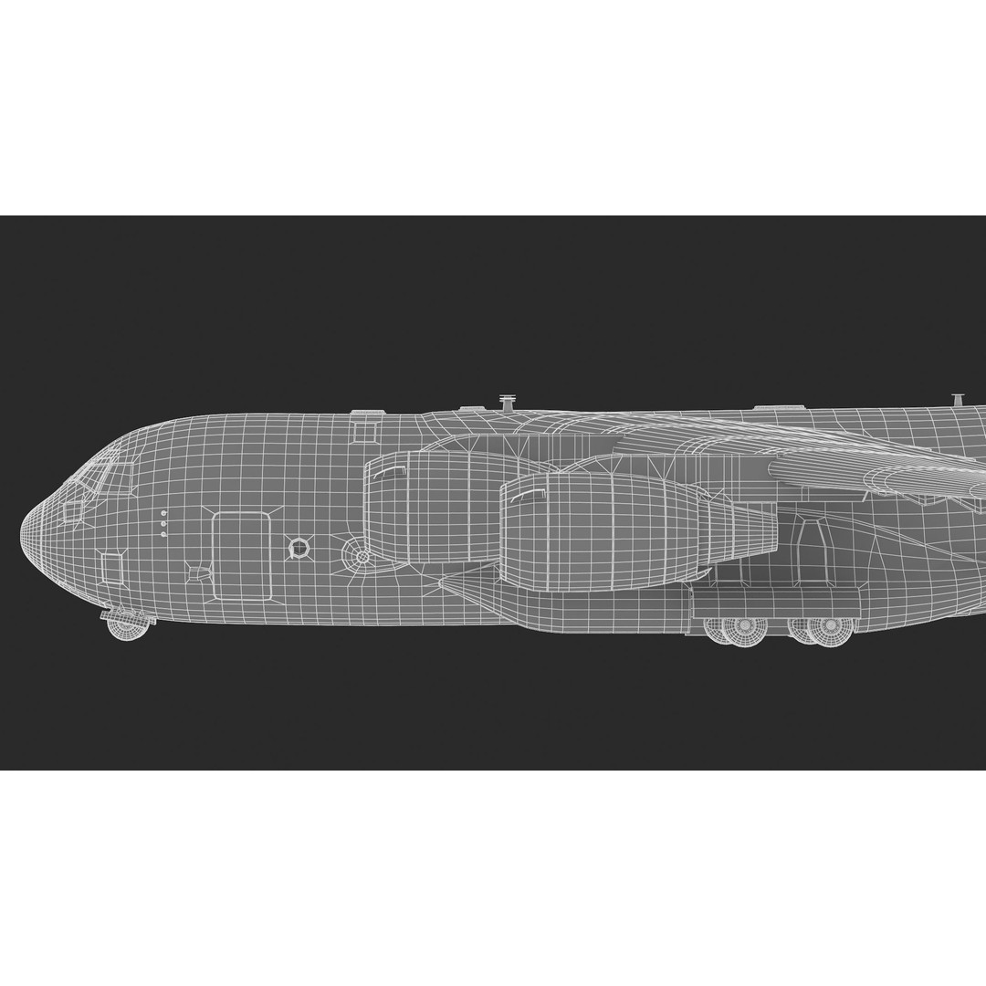 Boeing C-17 Globemaster 3D Model – High Quality Military Aircraft, FBX, OBJ - View 42