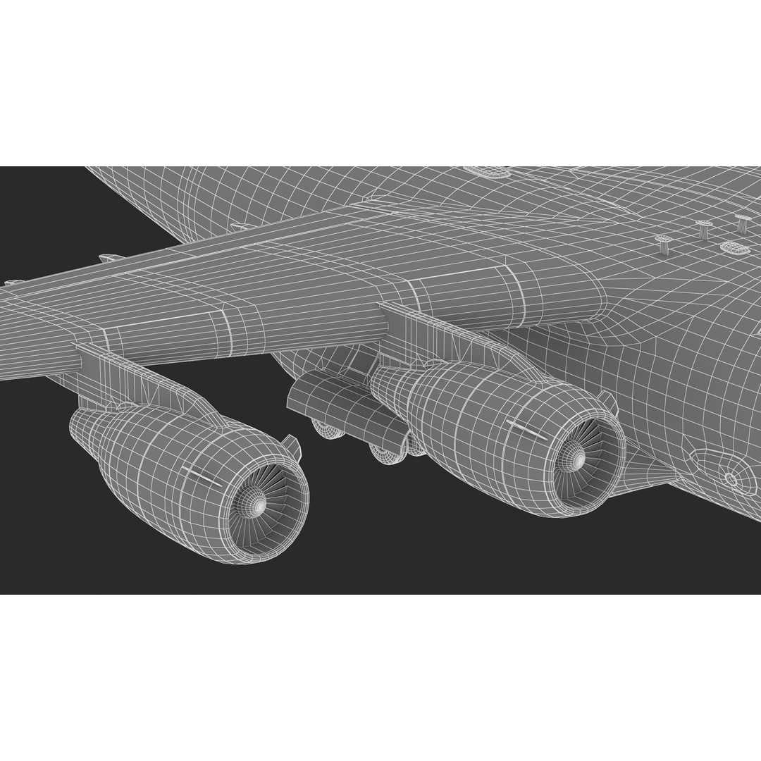 Boeing C-17 Globemaster 3D Model – High Quality Military Aircraft, FBX, OBJ - View 45