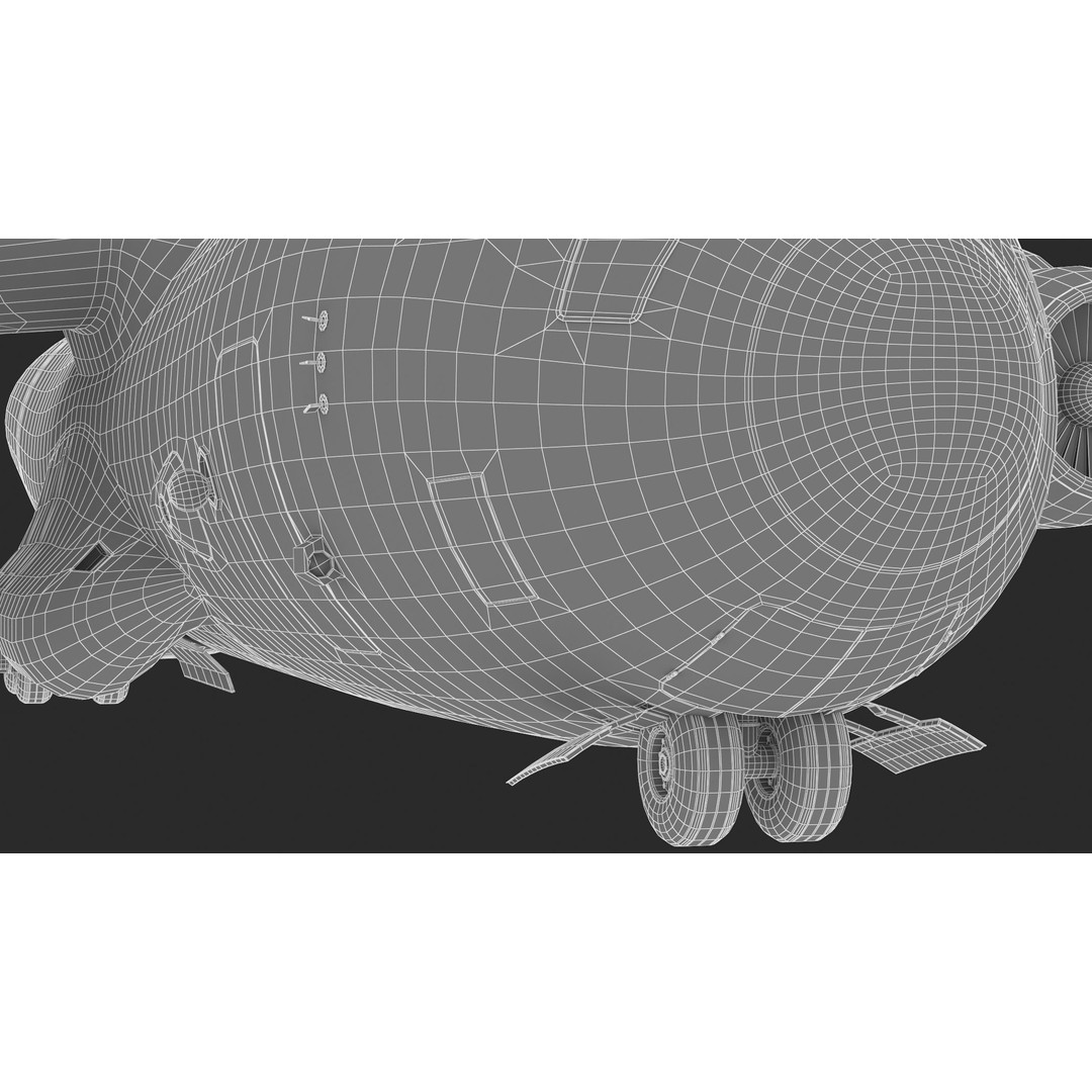 Boeing C-17 Globemaster 3D Model – High Quality Military Aircraft, FBX, OBJ - View 47