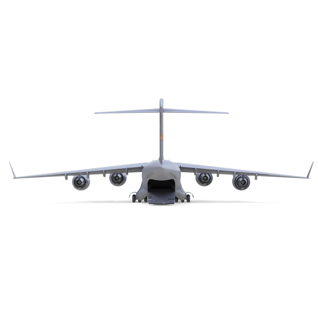 Boeing C-17 Globemaster 3D Model – High Quality Military Aircraft, FBX, OBJ - View 5