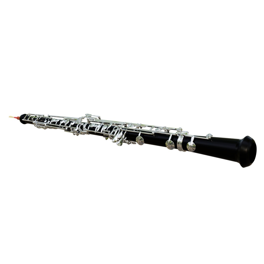 Oboe 3D Model – Classic Musical Instrument, Blender File - View 6