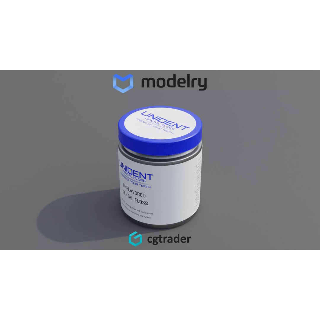 Dental Floss 3D Model – Realistic Low Poly Asset, FBX - View 2