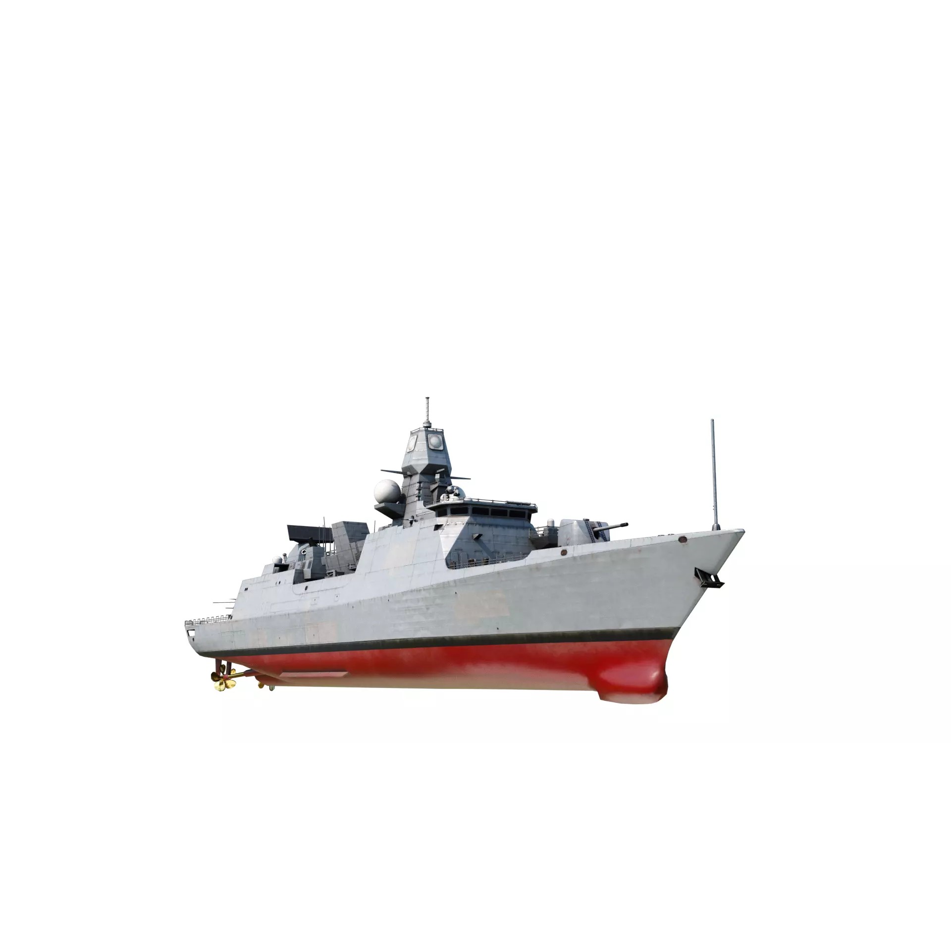De Zeven Provicien Class Frigate - Low-Poly Game-Ready 3D Model - View 2
