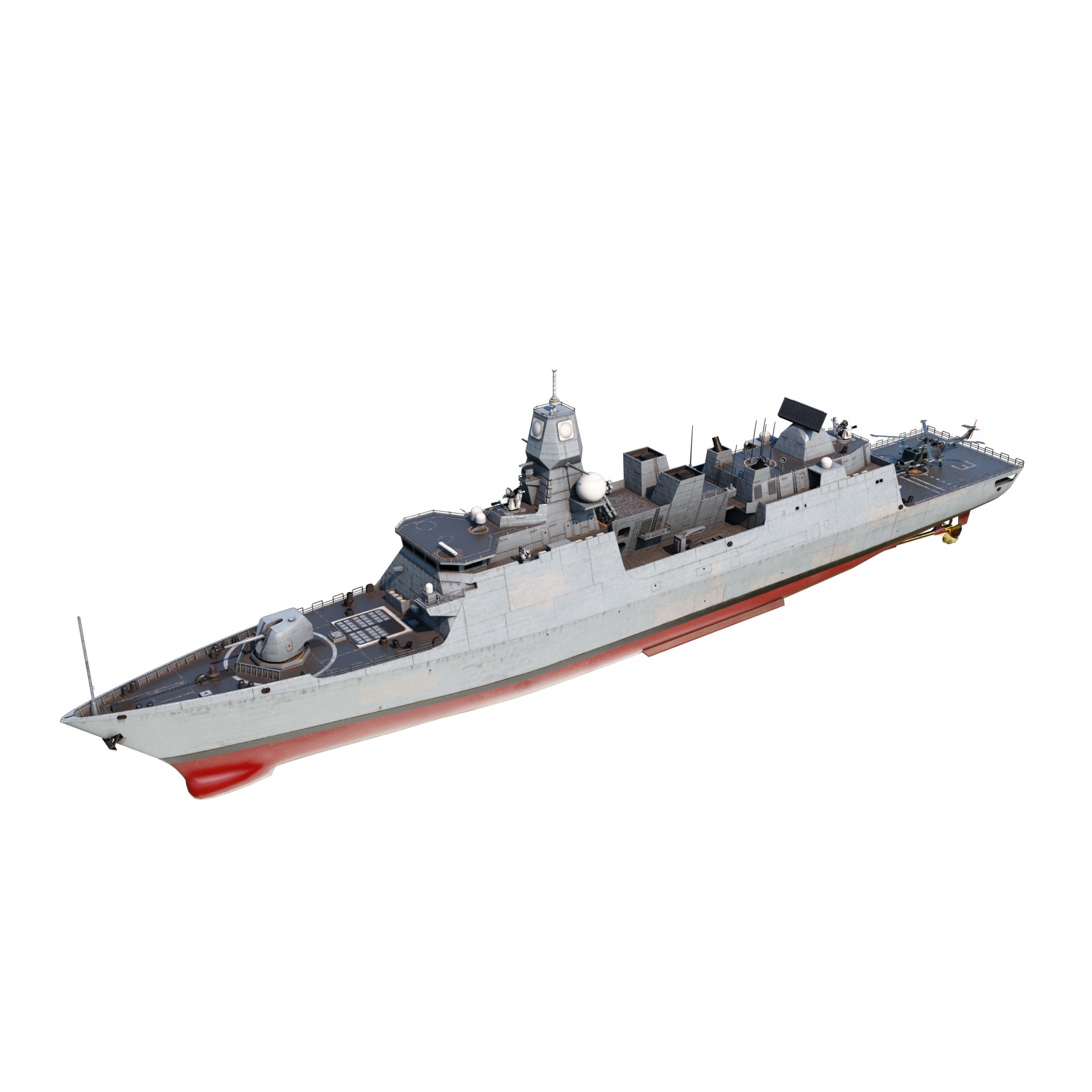 De Zeven Provicien Class Frigate - Low-Poly Game-Ready 3D Model - View 5