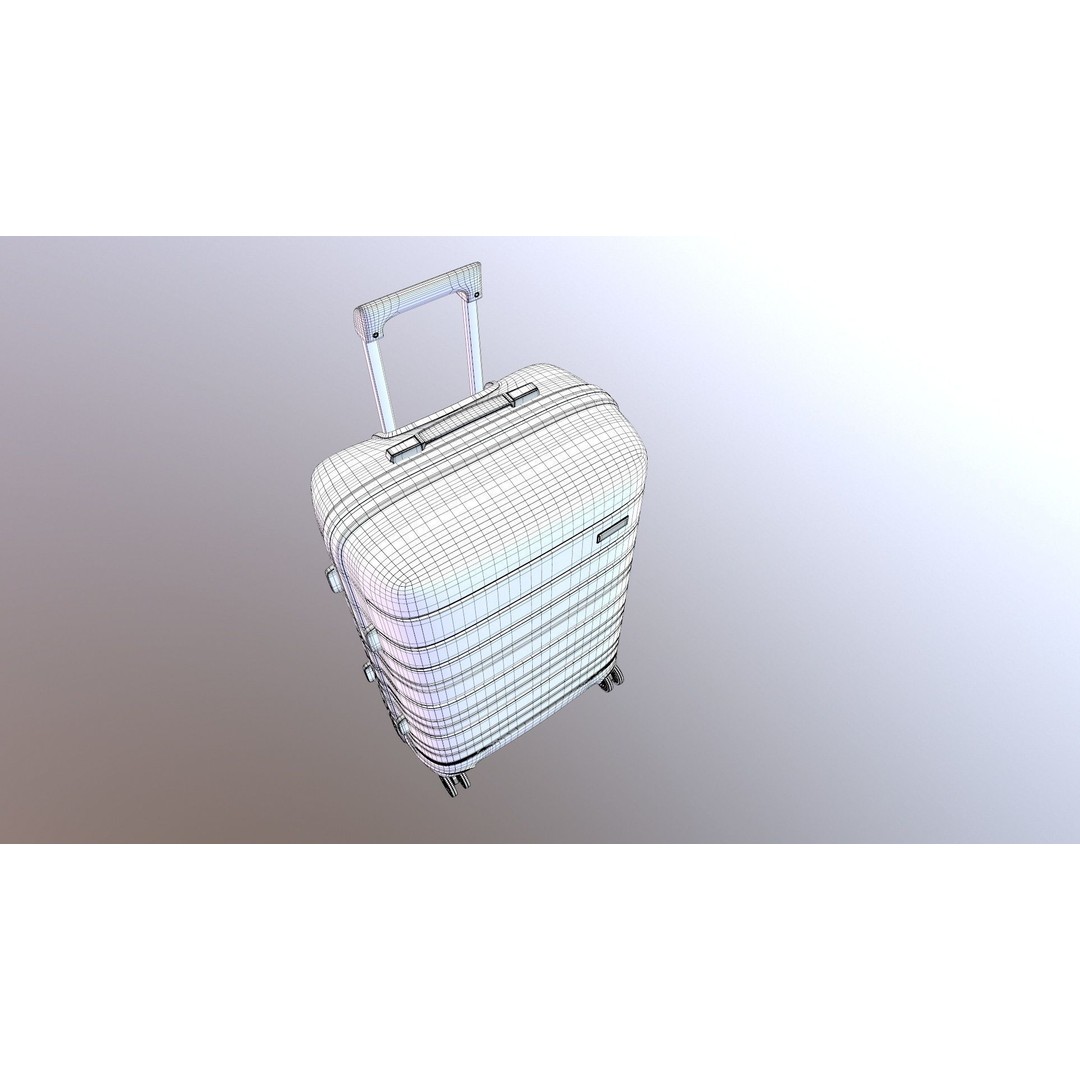 Luggage Bag 3D Model – Game Ready PBR Asset, FBX, OBJ Formats