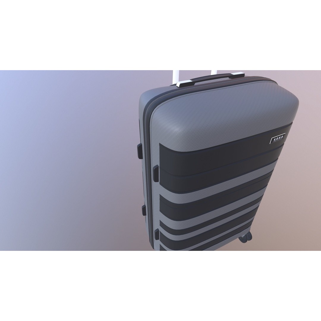 Luggage Bag 3D Model – Game Ready PBR Asset, FBX, OBJ Formats - View 11