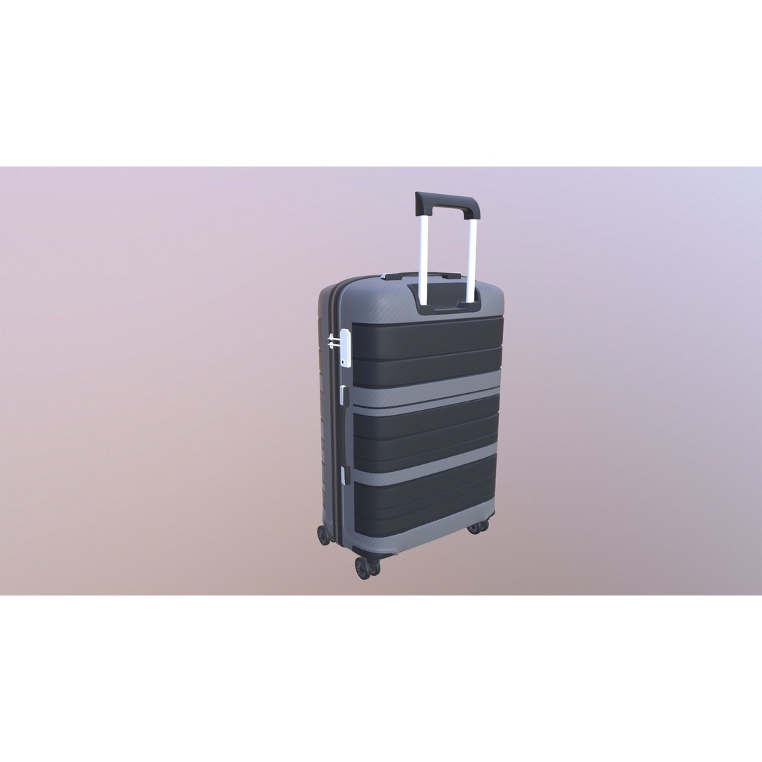 Luggage Bag 3D Model – Game Ready PBR Asset, FBX, OBJ Formats - View 15