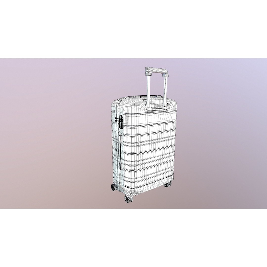 Luggage Bag 3D Model – Game Ready PBR Asset, FBX, OBJ Formats - View 16