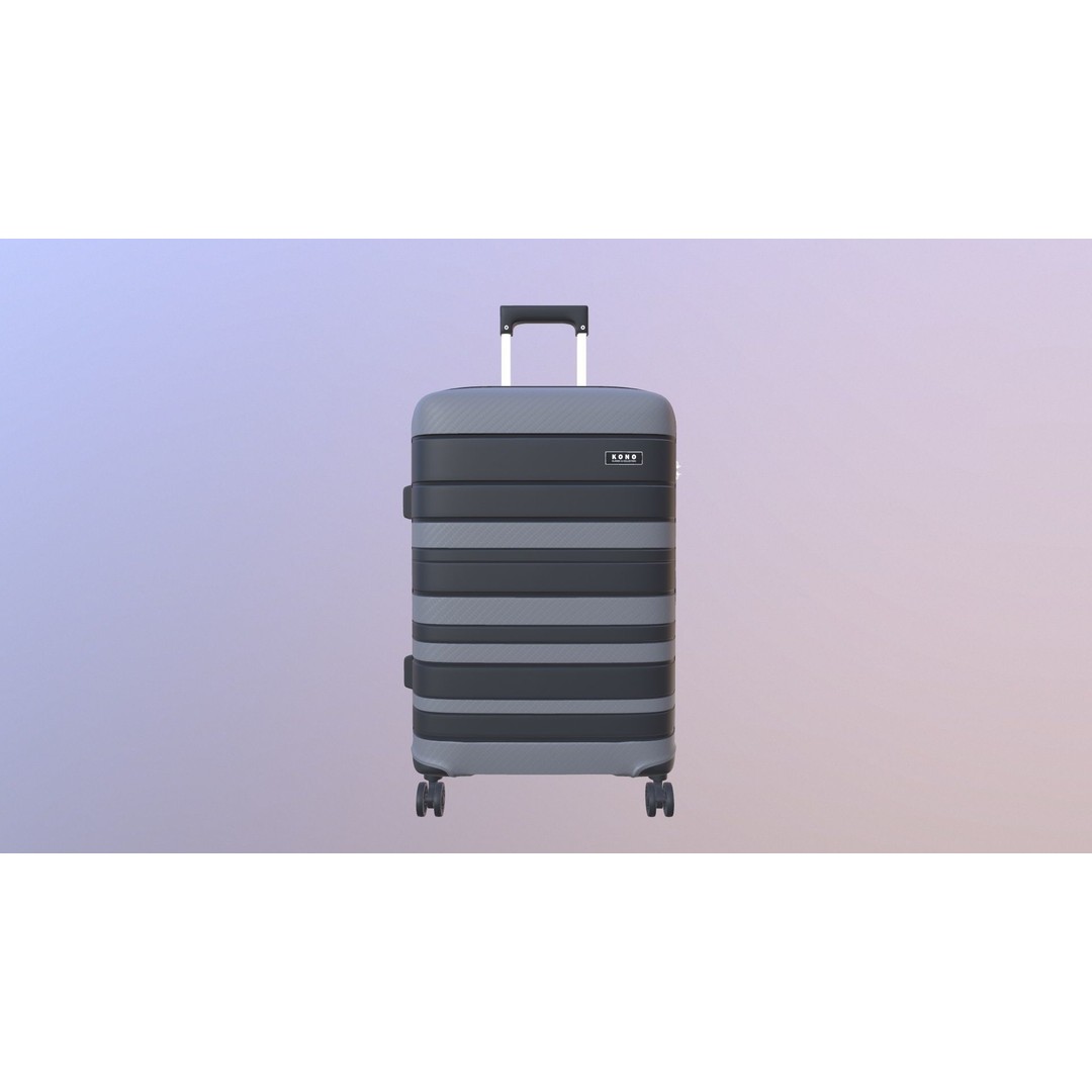 Luggage Bag 3D Model – Game Ready PBR Asset, FBX, OBJ Formats - View 3