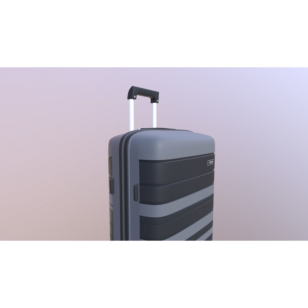 Luggage Bag 3D Model – Game Ready PBR Asset, FBX, OBJ Formats - View 6