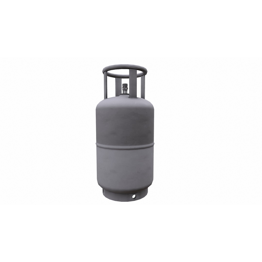 Indane Gas Cylinder 3D Model – Low Poly Game-Ready Asset, FBX