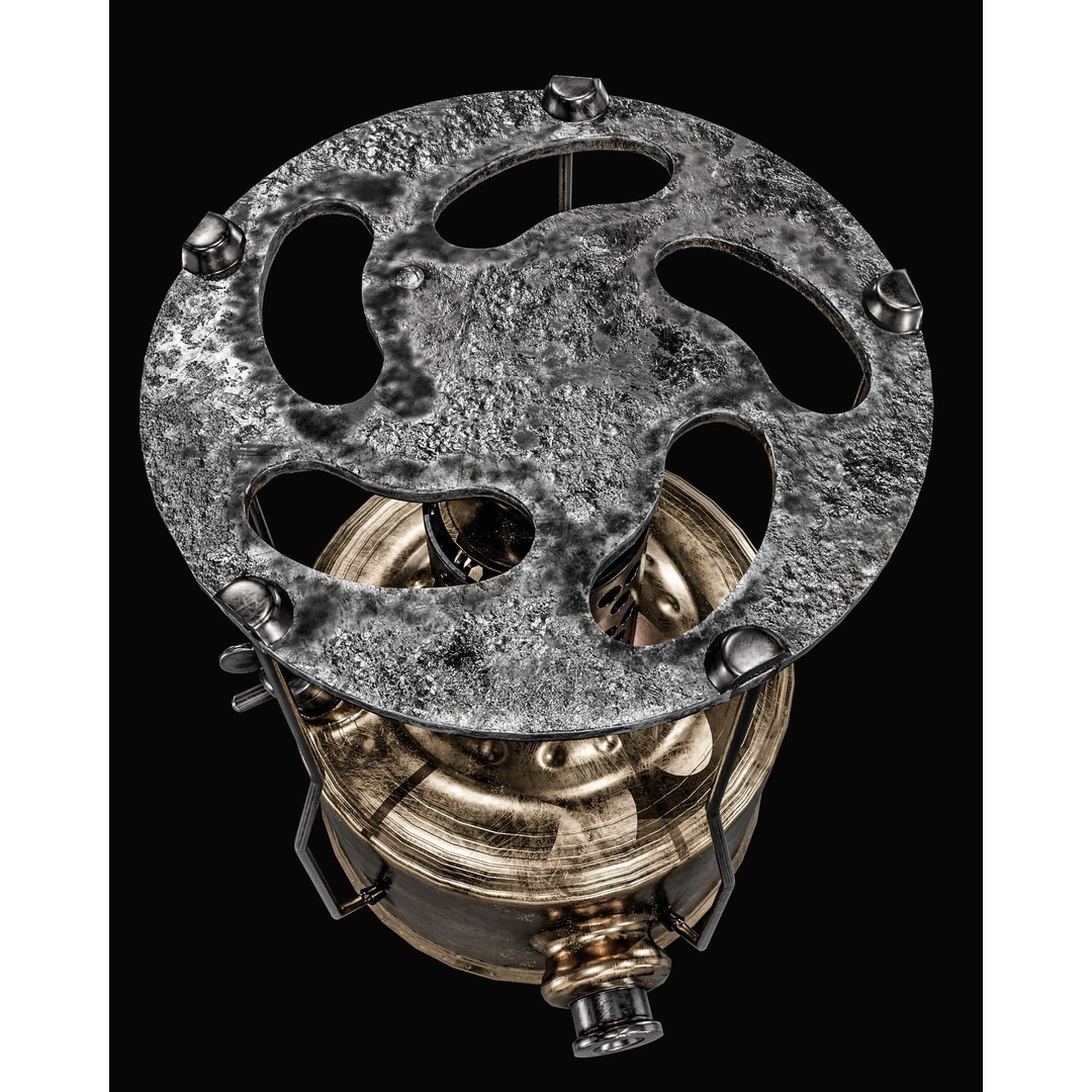 Camping Gas Stove 3D Model – Low Poly PBR Game Asset, FBX - View 14