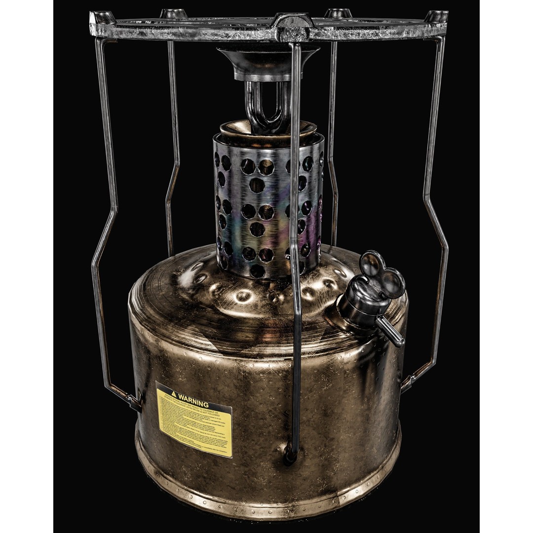 Camping Gas Stove 3D Model – Low Poly PBR Game Asset, FBX - View 15