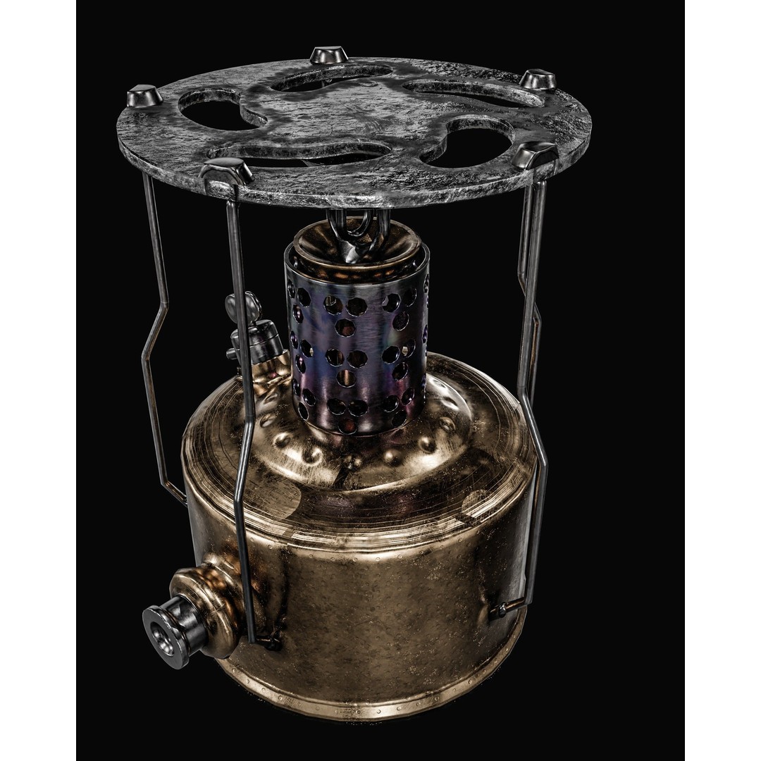 Camping Gas Stove 3D Model – Low Poly PBR Game Asset, FBX - View 17