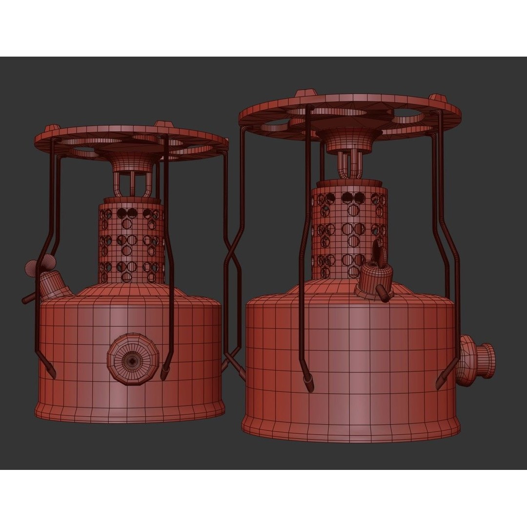 Camping Gas Stove 3D Model – Low Poly PBR Game Asset, FBX - View 26