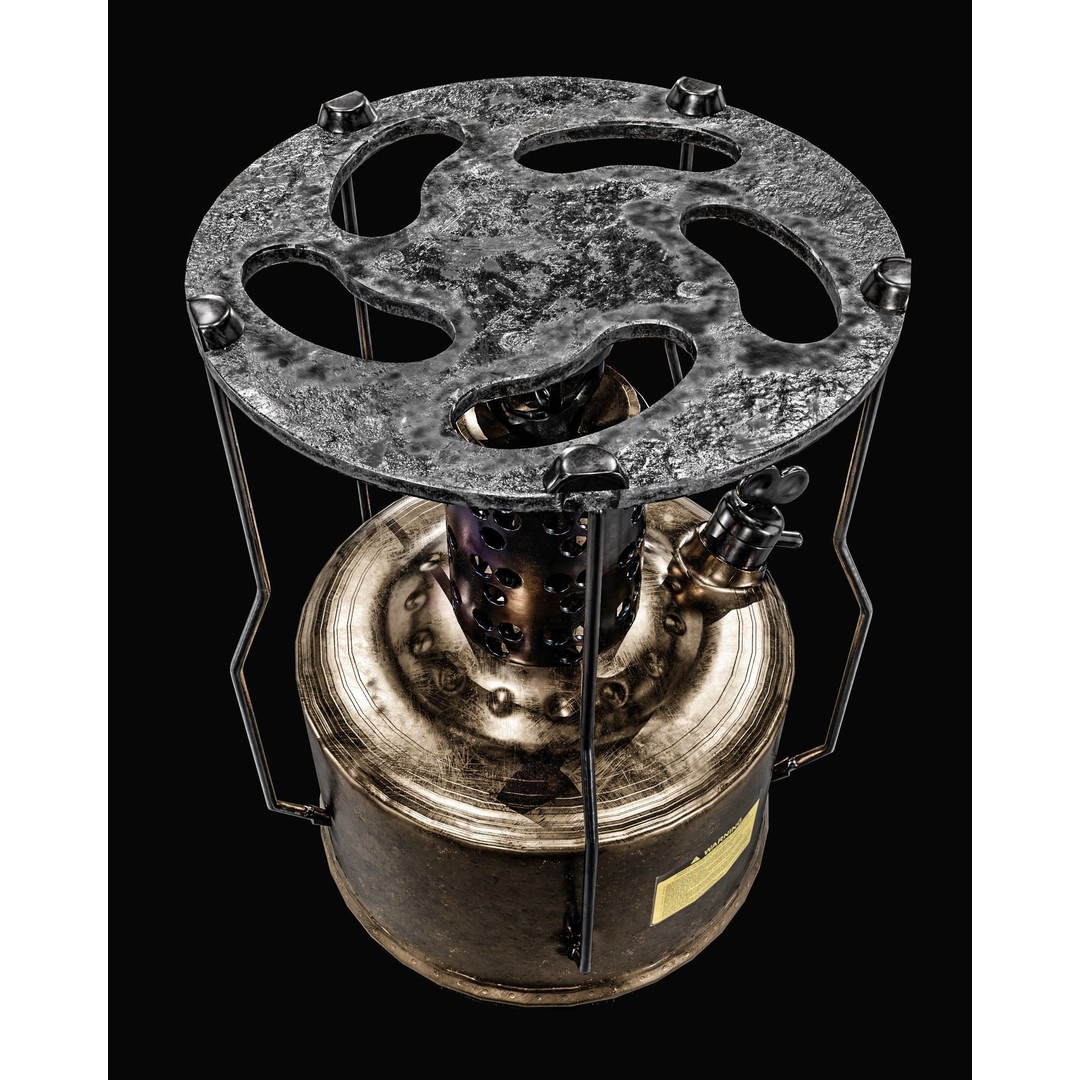 Camping Gas Stove 3D Model – Low Poly PBR Game Asset, FBX - View 7
