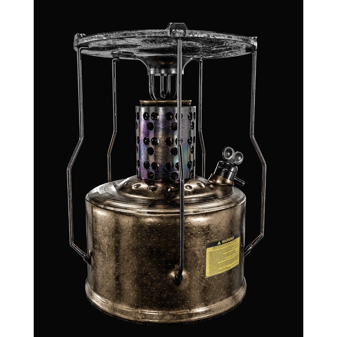 Camping Gas Stove 3D Model – Low Poly PBR Game Asset, FBX - View 8