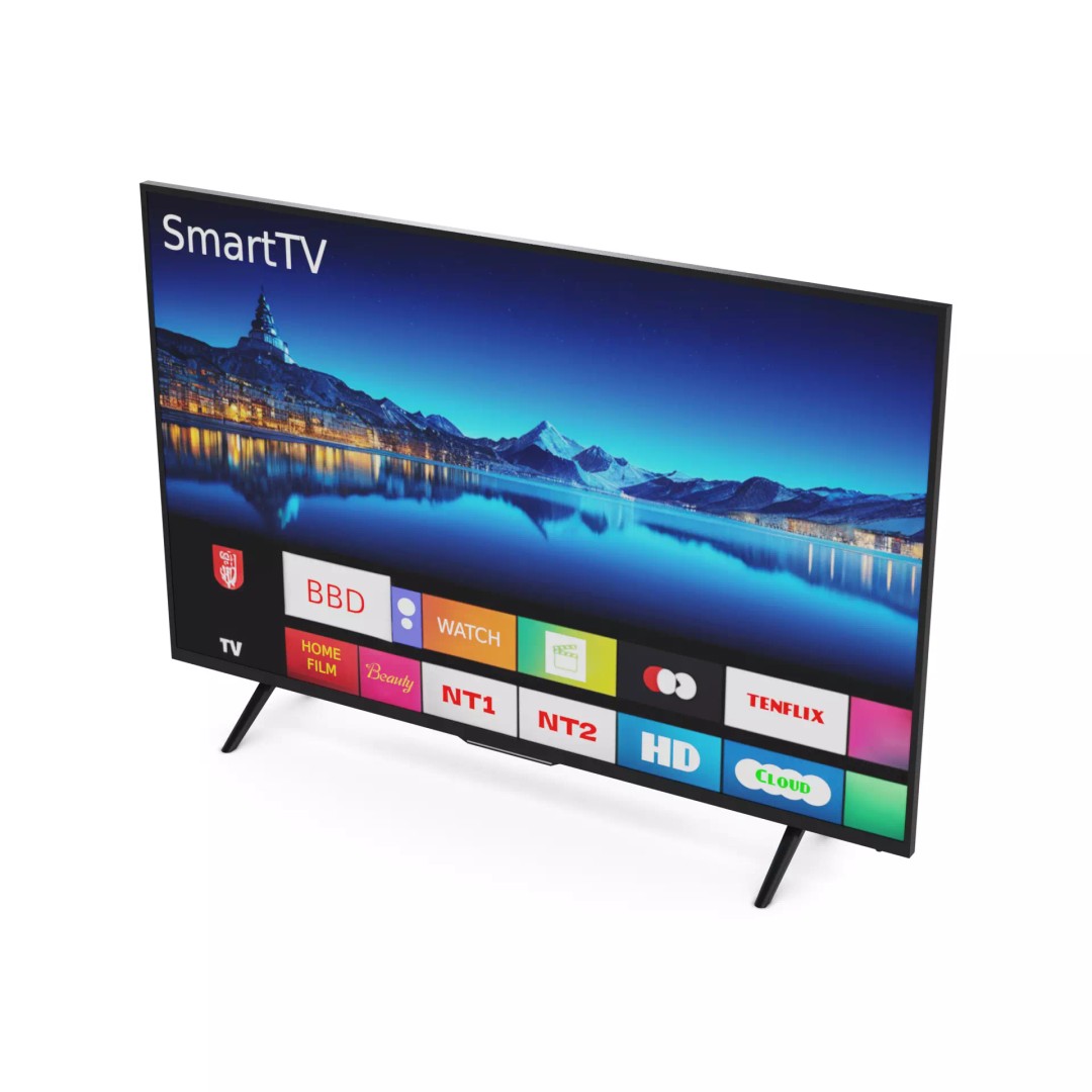 Smart TV 3D Model – Low Poly Game Asset, FBX, PBR Textures - View 2