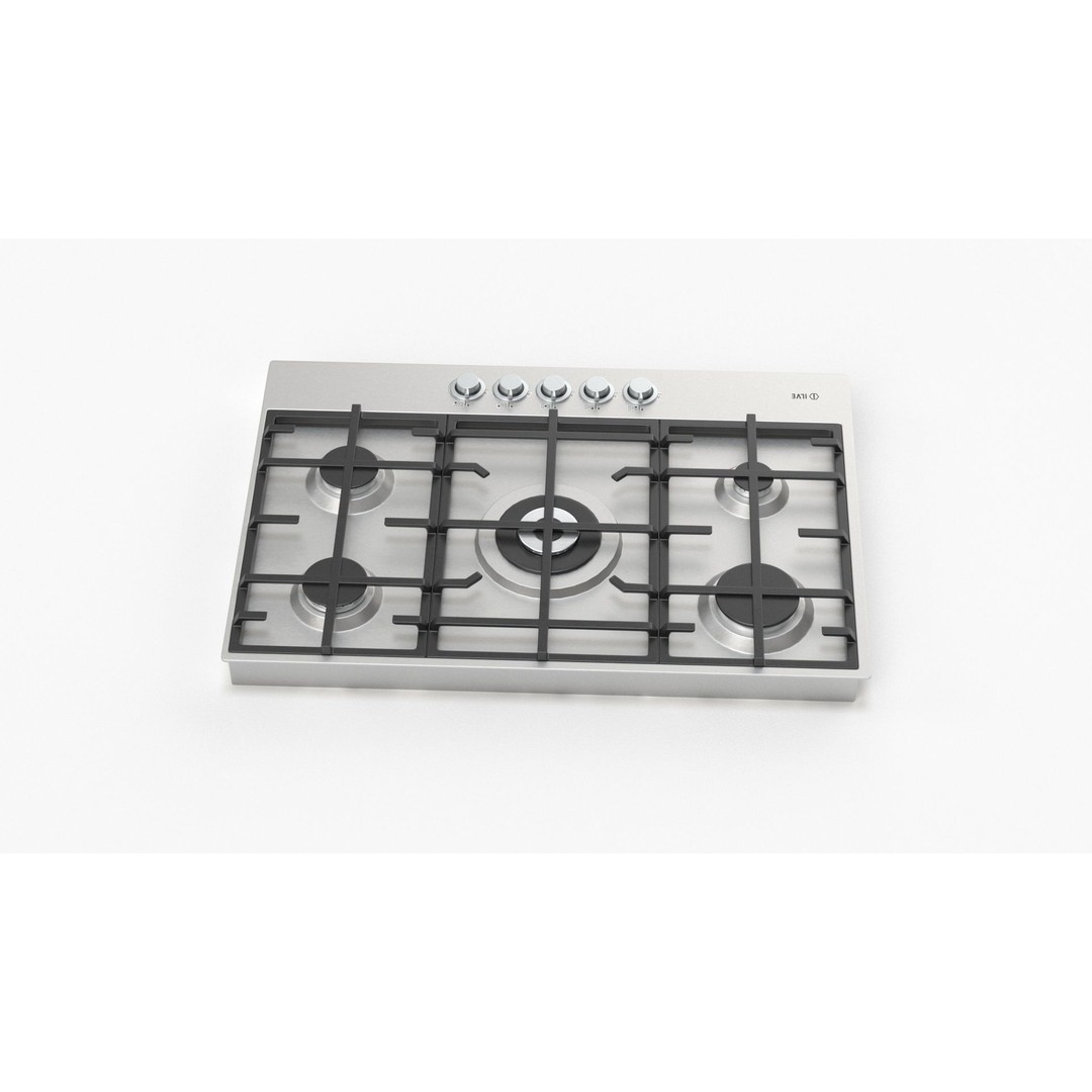 Flushline Natural Gas Cooktop 3D Model – Realistic PBR Asset, FBX, OBJ - View 26