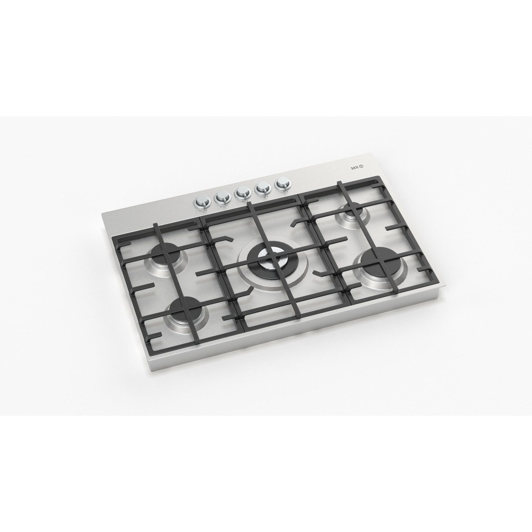 Flushline Natural Gas Cooktop 3D Model – Realistic PBR Asset, FBX, OBJ - View 27