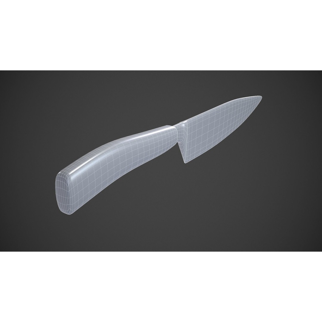 Kitchen Knife 3D Model – Low Poly PBR Asset, FBX, OBJ
