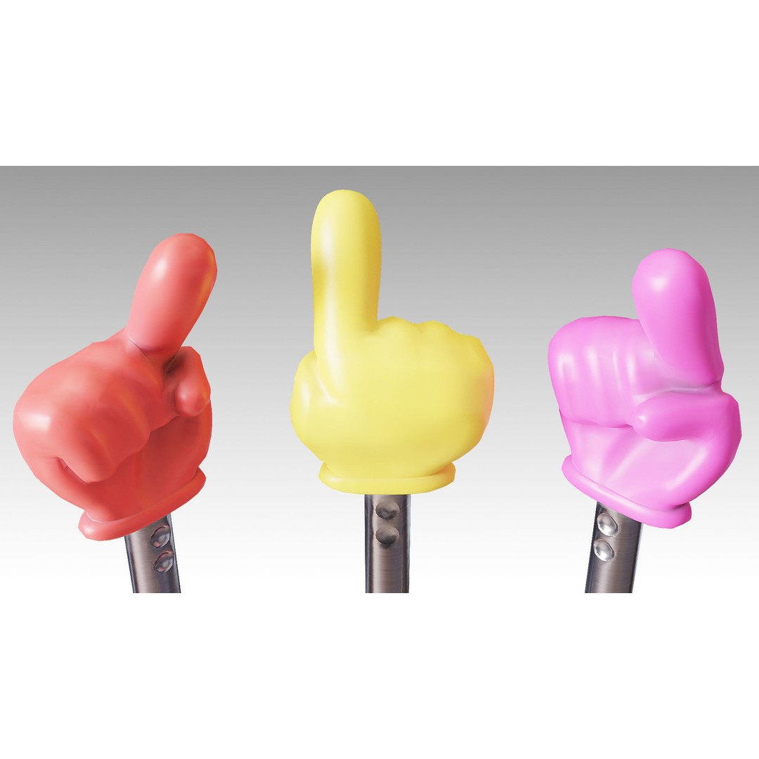 Telescoping Pointer Stick 3D Model – Low Poly Game Asset, FBX, PBR - View 8