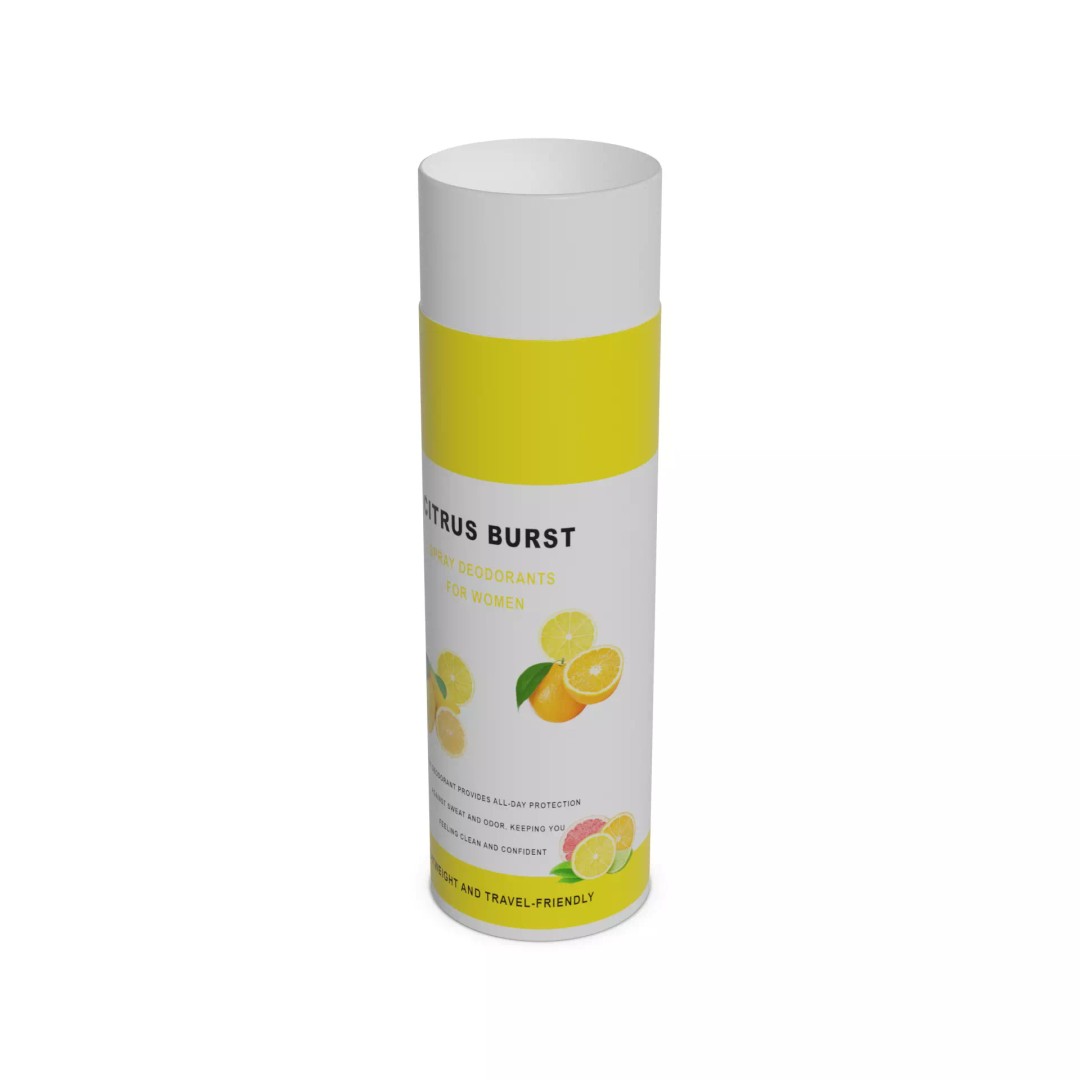 Citrus Burst Spray Deodorant 3D Model – Low Poly PBR Asset, FBX - View 2