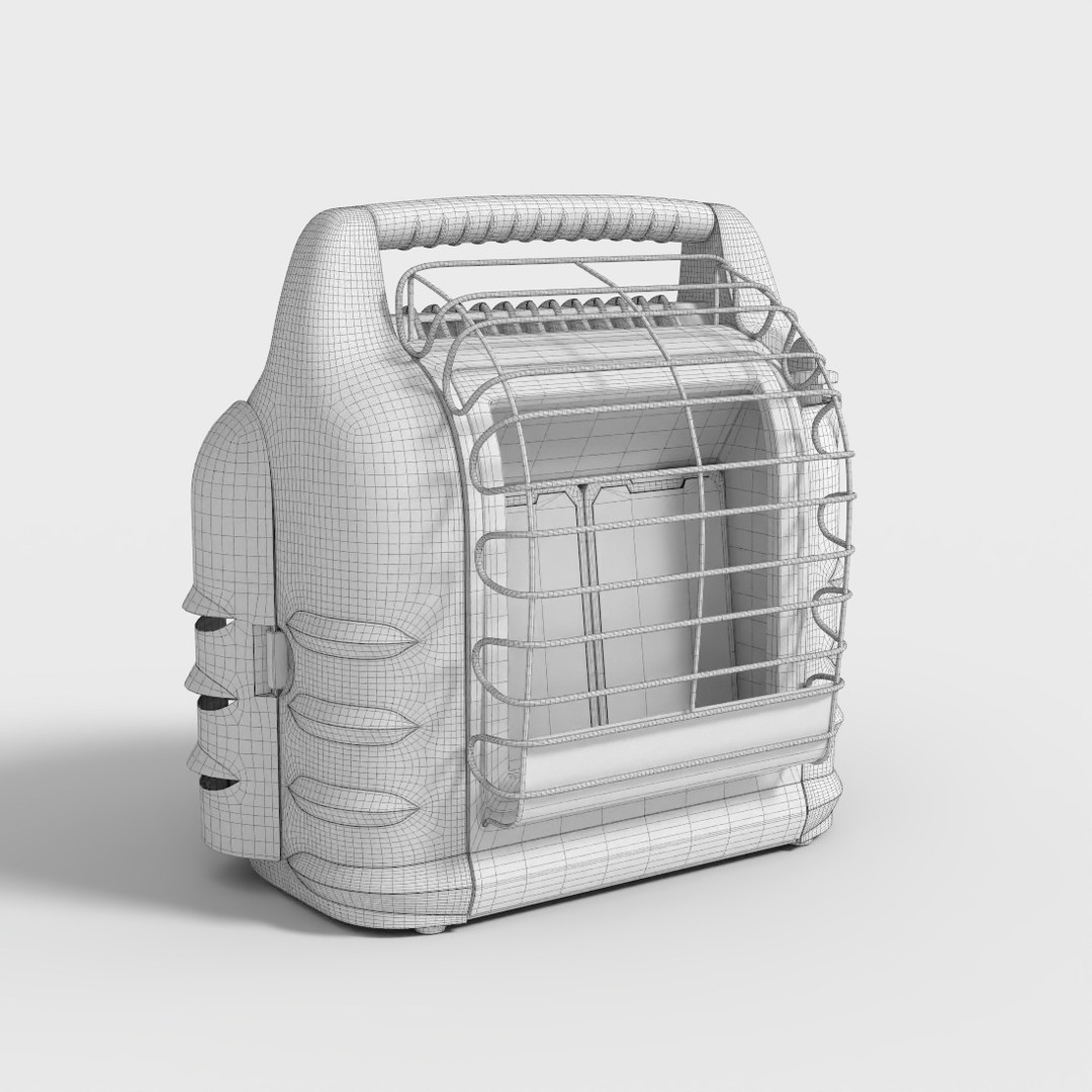 Portable Heater 3D Model – Low-Poly PBR Asset, FBX