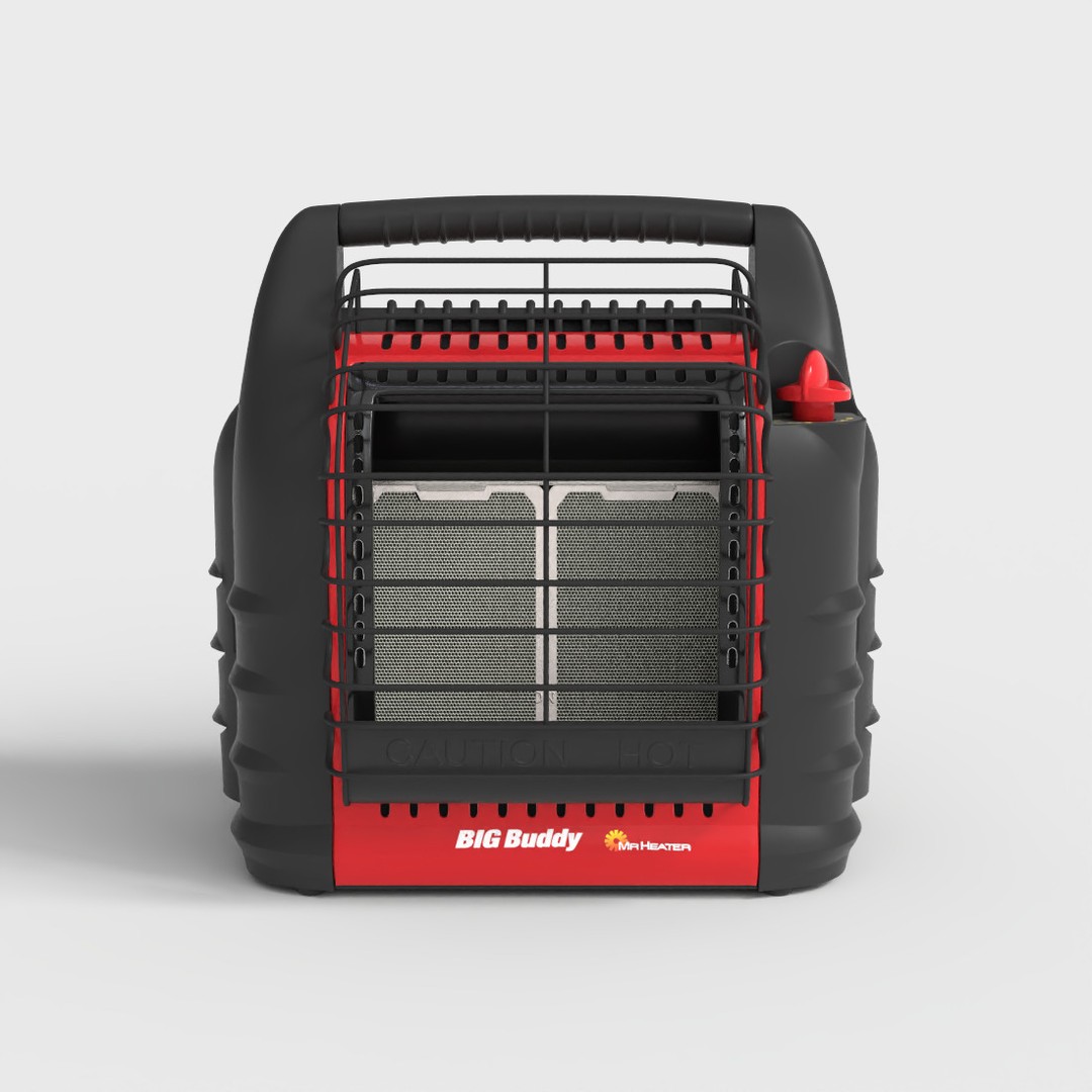 Portable Heater 3D Model – Low-Poly PBR Asset, FBX - View 3
