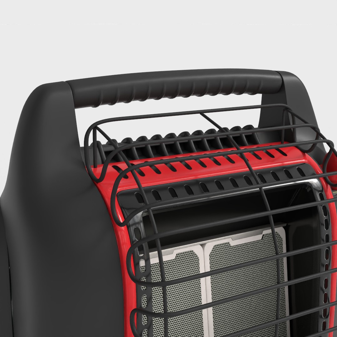 Portable Heater 3D Model – Low-Poly PBR Asset, FBX - View 7
